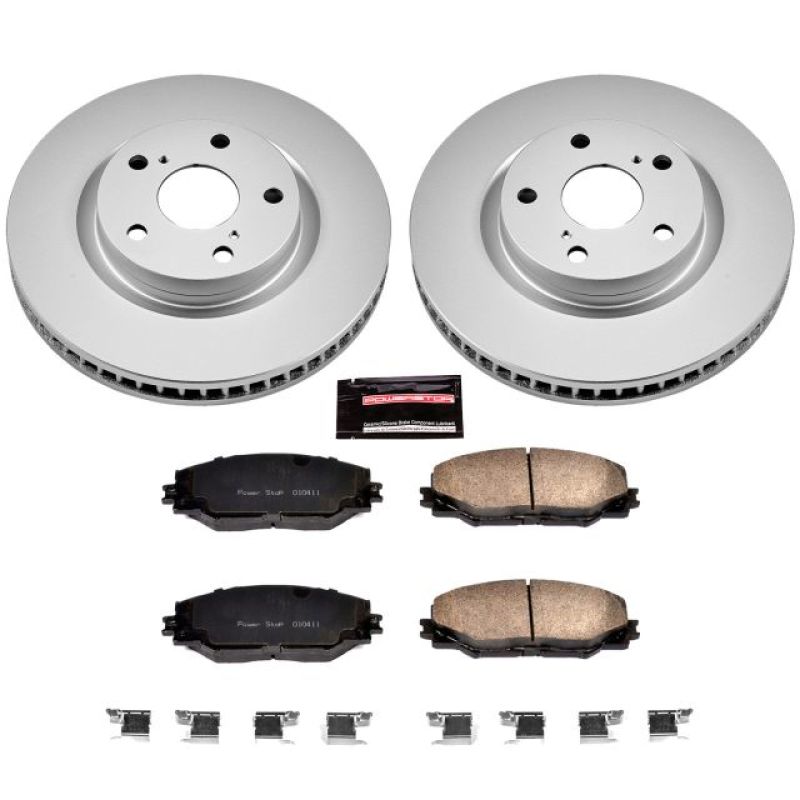 Power Stop 09-10 Pontiac Vibe Front Z17 Evolution Geomet Coated Brake Kit - My Store
