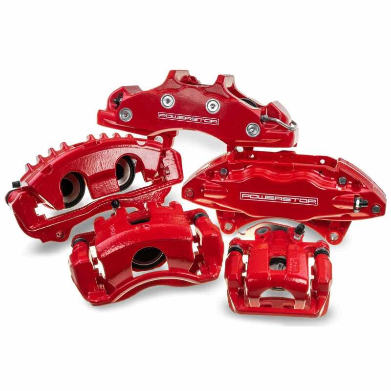 Power Stop 95-04 Toyota Tacoma Front Red Calipers w/Brackets - Pair - My Store