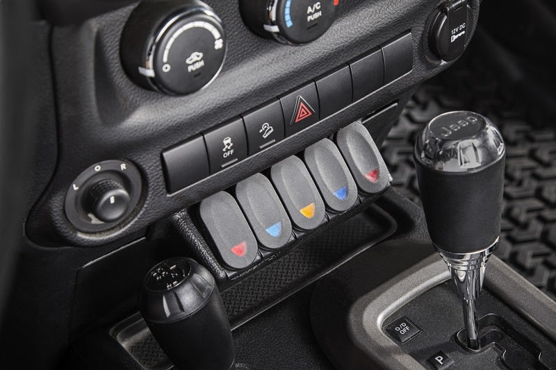 Rugged Ridge Lower Console Switch Panel 11-18 Jeep Wrangler JK/JKU - My Store