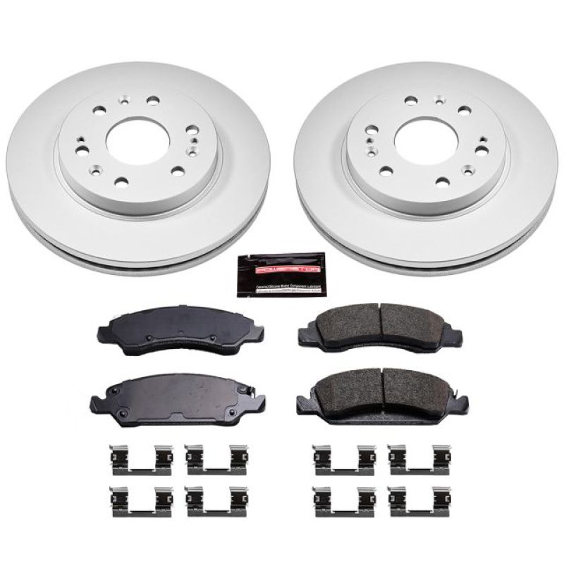 Power Stop 08-19 Cadillac Escalade Front Z17 Evolution Geomet Coated Brake Kit - My Store