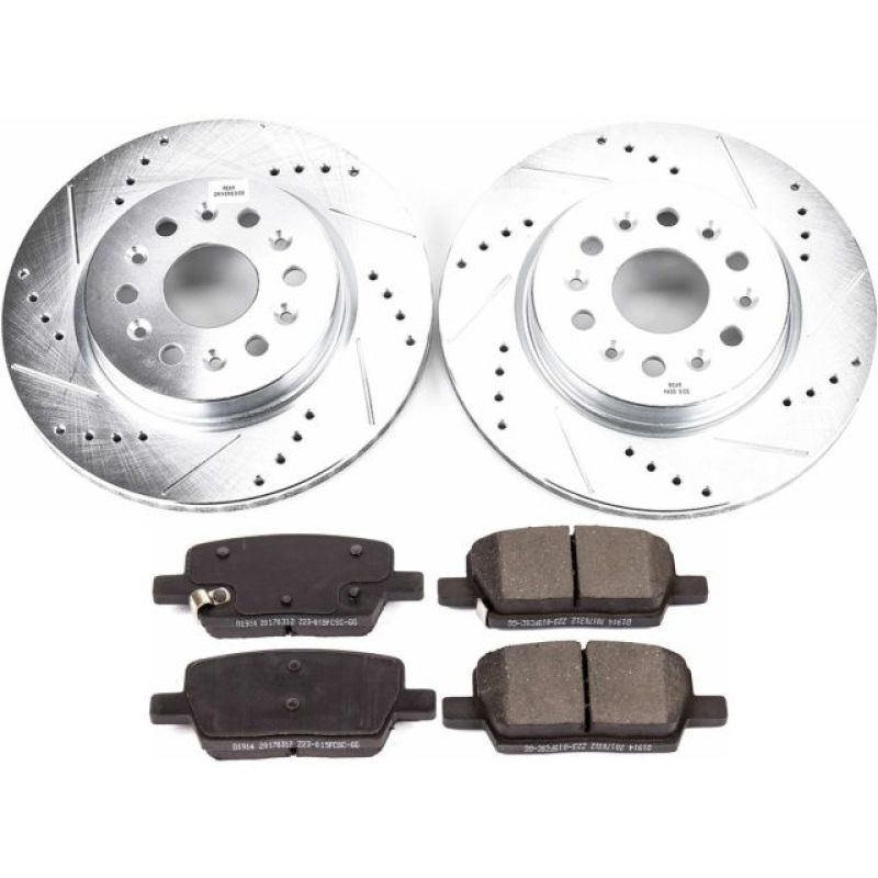 Power Stop 18-19 Buick Enclave Rear Z23 Evolution Sport Brake Kit - My Store