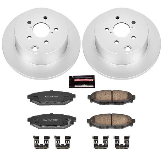 Power Stop 16-18 Subaru Crosstrek Rear Z17 Evolution Geomet Coated Brake Kit - My Store