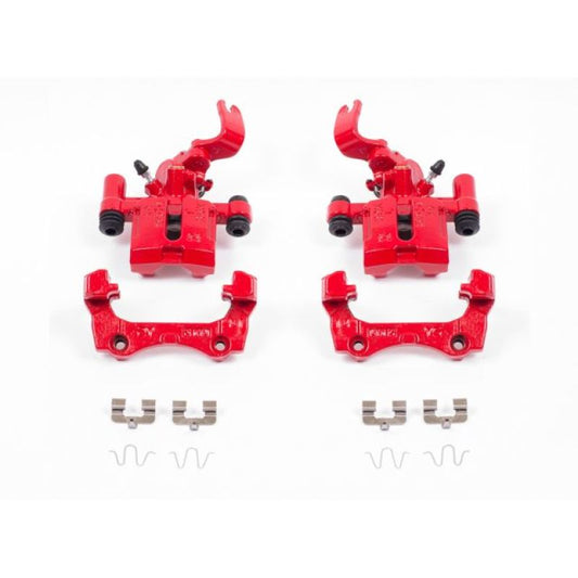 Power Stop 94-97 Mazda Miata Rear Red Calipers w/Brackets - Pair - My Store