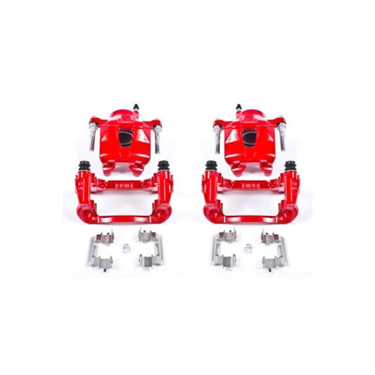 Power Stop 05-10 Scion tC Front Red Calipers w/Brackets - Pair - My Store