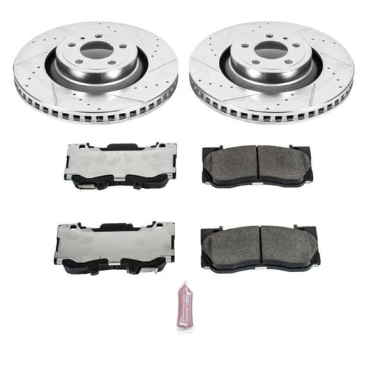 Power Stop 15-19 Ford Mustang Front Z26 Street Warrior Brake Kit - My Store