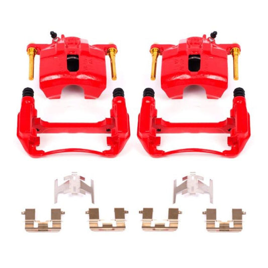 Power Stop 97-99 Acura CL Front Red Calipers w/Brackets - Pair - My Store