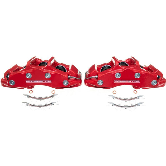 Power Stop 06-13 Chevrolet Corvette Front Red Calipers - Pair - My Store