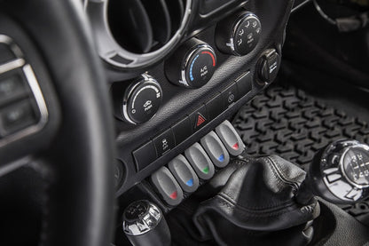 Rugged Ridge Lower Console Switch Panel 11-18 Jeep Wrangler JK/JKU - My Store