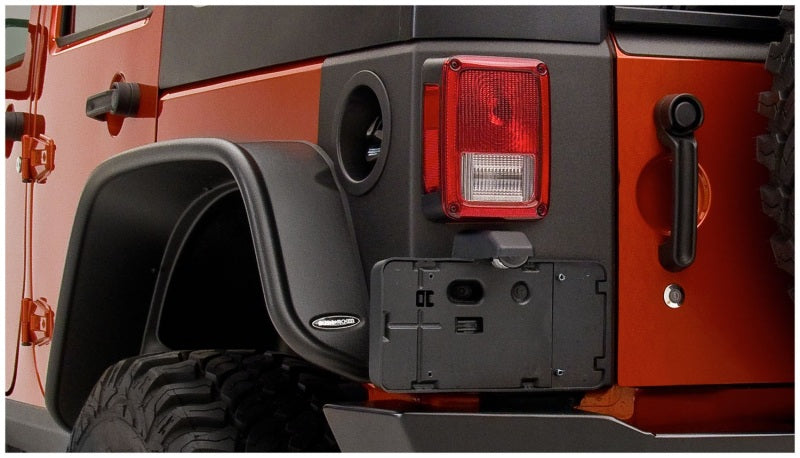 Bushwacker 07-18 Jeep Wrangler Trail Armor Rear Corners - Black - My Store