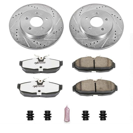 Power Stop 05-11 Ford Mustang Rear Z26 Street Warrior Brake Kit - My Store