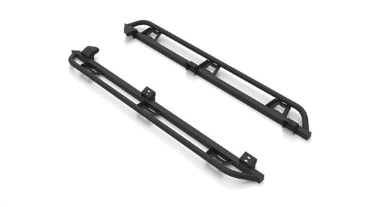N-Fab Trail Slider Steps 16-20 Toyota Tacoma Crew Cab All Beds - SRW - Textured Black - My Store
