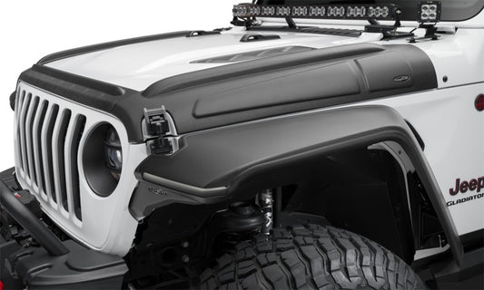 Bushwacker 07-18 Jeep Wrangler JK/JKU Trail Armor Hood Armor (3pc Set) - Tex. Black - My Store