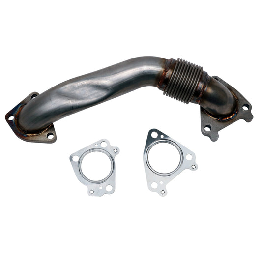 Wehrli 01-04 Chevrolet 6.6L Duramax LB7 2in Stainless Pass. Side Up Pipe w/Gaskets (Single Turbo) - My Store