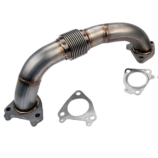 Wehrli 01-16 Chevrolet 6.6L Duramax 2in Stainless Driver Side Up Pipe w/Gaskets (Single/Twin Turbo) - My Store