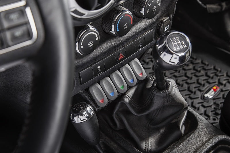 Rugged Ridge Lower Console Switch Panel 11-18 Jeep Wrangler JK/JKU - My Store