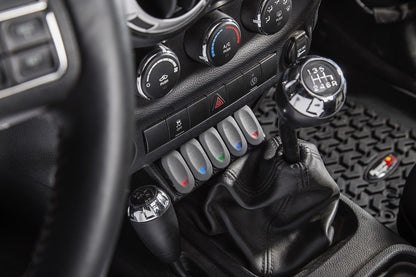 Rugged Ridge Lower Console Switch Panel 11-18 Jeep Wrangler JK/JKU - My Store
