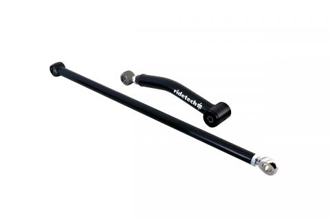 Rear Upper Strongarm And Panhard Bar Kit For 1959-1964 Impala 1 Adjustable Tubular Upper Control Arm W/ An R-Joint Rod End And 1 Adjustable Panhard Bar Powder Coated Satin Black Ridetech