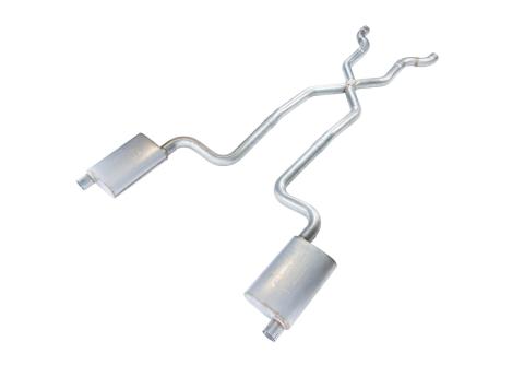 1968-1973 Corvette C3 2.5 Inch Crossmember Back Exhaust Kit With X-Pipe 409 Stainless Race Pro Mufflers Pypes Performance Exhaust