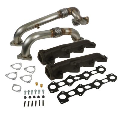 Exhaust Manifold and Up-Pipes Set Power Stroke 6.4L Ford 2008-2010 F-250/F-350/F-450/F-550 SuperDuty BD Diesel