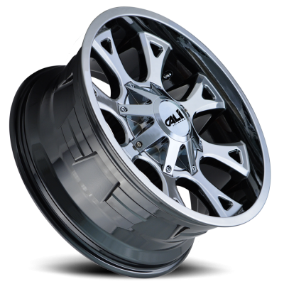 Cast Aluminum Wheels Anarchy 9103 CH 20x10 Chrome 5 On 127/5 On139.7 Bolt Pattern -19 Offset Cali Offroad Wheels