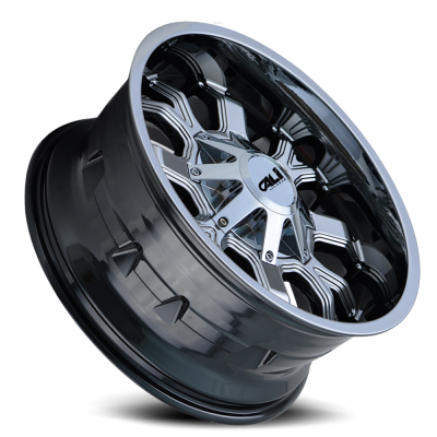 Cast Aluminum Wheels Dirty 9104 CH 20x10 Chrome 5 On 127/5 On139.7 Bolt Pattern -19 Offset Cali Offroad Wheels