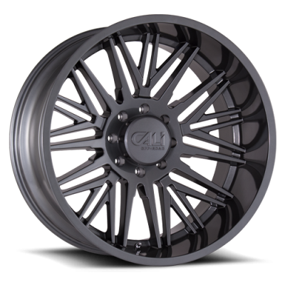 Cast Aluminum Wheels Rawkon 9109 SL 22x12 Graphite 6 On 135 Bolt Pattern -51 Offset Cali Offroad Wheels
