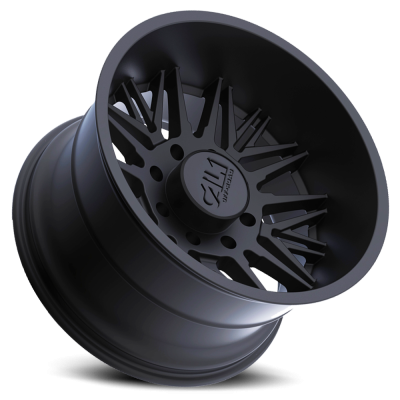 Cast Aluminum Wheels Rawkon 9109 MB 24x12 Matte Black 6 On 135 Bolt Pattern -51 Offset Cali Offroad Wheels