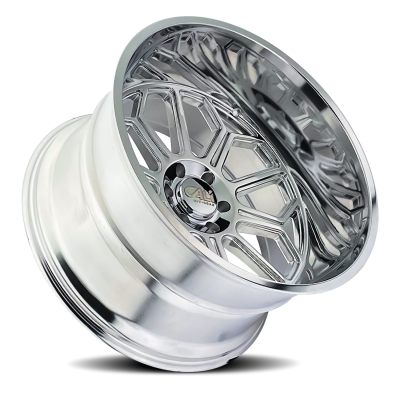 Cast Aluminum Wheels Auburn 9117 PO 24x14 Milled Spokes Polished 6 On 135 Bolt Pattern -76 Offset Cali Offroad Wheels
