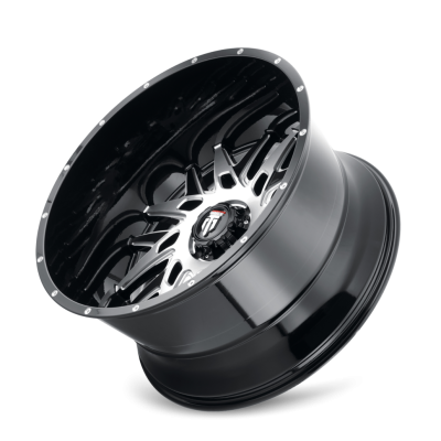 DNA AT184 Gloss Black Machined 20X9 5-127 0MM 78.1MM Off Road Wheels American Truxx