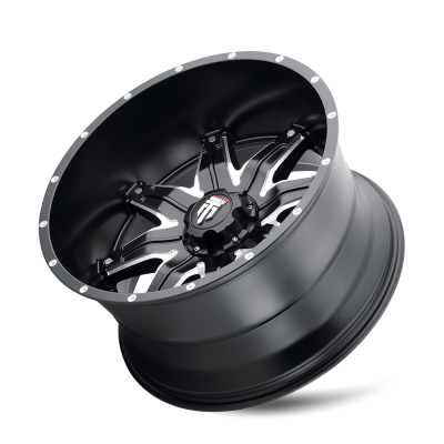 Lonestar AT185 Satin Black Milled 20X10 5-127 -24MM 78.1MM Off Road Wheels American Truxx