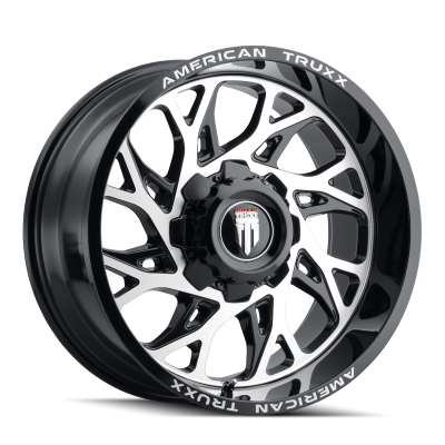 Destiny AT1913 Black Machined 20X12 6-135/6-139.7 -44MM 106.1MM Off Road Wheels American Truxx