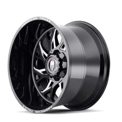 Destiny AT1913 Black / Milled 20X12 6-135/6-139.7 -44MM 106.1MM Off Road Wheels American Truxx