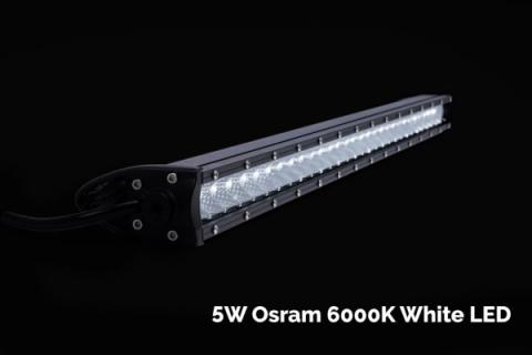 20 Inch Slim Single Row Straight LED Light Bar 9000 Lumens Cali Raised LED