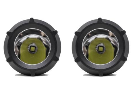 3.5 Inch Round Cannon LED Pods Pair Cali Raised LED