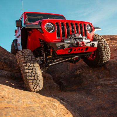 Powdercoat Nighthawk Front Bumper with Aluminum Skid for JK, JL, and JT - Black Powdercoat Artec Industries
