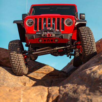 Powdercoat Nighthawk Front Bumper with Aluminum Skid for JK, JL, and JT - Black Powdercoat Artec Industries