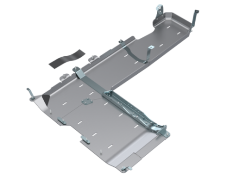 JLU T-Case/Fuel Skid Kit Only - 4 Door 3.6L, 2.0L, 392 Hemi - Aluminum 18-Present Artec Industries