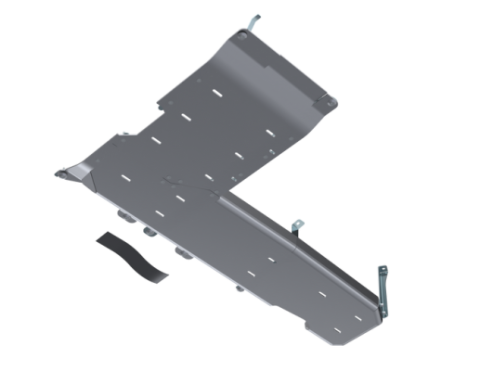 JLU T-Case/Fuel Skid Kit Only - 4 Door 3.6L, 2.0L, 392 Hemi - Aluminum 18-Present Artec Industries