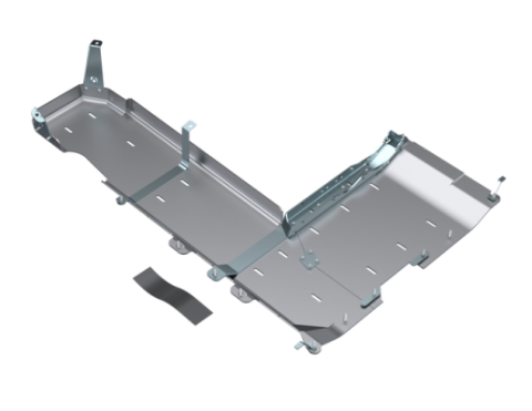 JLU T-Case/Fuel Skid Kit Only - 4 Door 3.6L Aluminum PRE-2018 Artec Industries