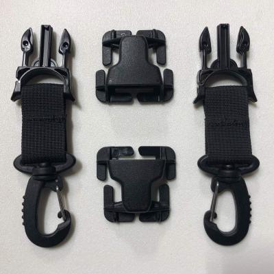 PALS/MOLLE Acetal Heavy Duty Swivel Hook Every Which Way Quick Side Release Buckle Kit (Pair of 2) Bartact