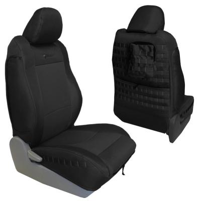 Toyota Tacoma Seat Covers 09-15 Tacoma TRD Front Black/Black Tactical Series Pair Bartact