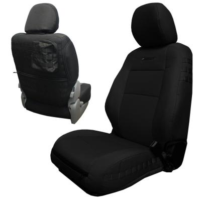Tacoma Seat Covers Front For 20-Up Tacoma All Models Electric Driver/Manual Passenger Seat Black/Black Tactical Pair Bartact