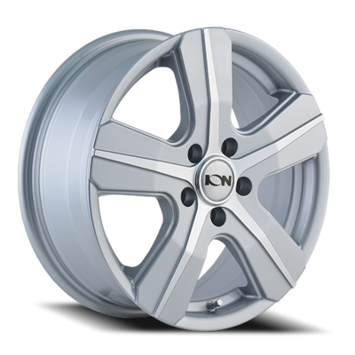 Cast Aluminum Wheels 101 SL 16x6.5 Machined Face Silver 5 On 108 Bolt Pattern 50 Offset ION Wheels