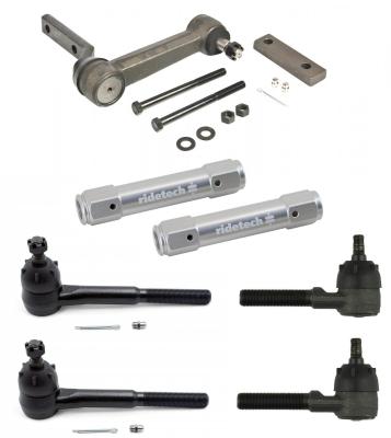 Steering Linkage Kit For 1963-1964 C10 Idler Arm Inner Tie Rods Outer Tie Rods And Billet Tie Rod Adjusters Ridetech