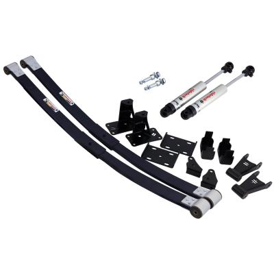 Composite Leaf Springs And HQ Shocks For 1973-1987 C10 Leaf Springs Delrin Bushings Shackles Hangers Flip Brackets U-Bolts HQ Shocks Shock Mounts And Hardware Ridetech