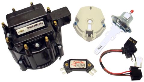 Engine Distributor Tune-Up Kit Fits GM HEI V8 Dist w/Internal Coil Black Cap Chevrolet Performance Parts