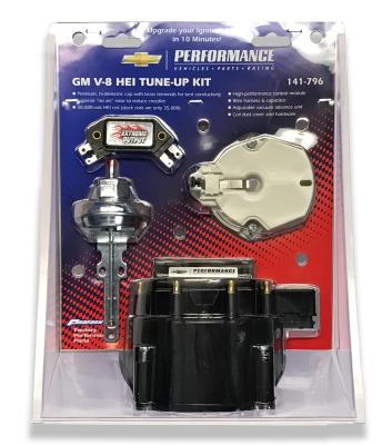 Engine Distributor Tune-Up Kit Fits GM HEI V8 Dist w/Internal Coil Black Cap Chevrolet Performance Parts