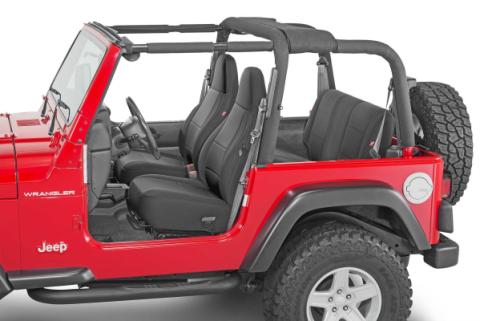 Jeep Wrangler Neoprene Seat Covers for 97-02 Jeep Wrangler TJ Black Diver Down
