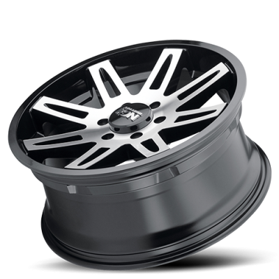 Cast Aluminum Wheels 142 BK 18x9 Machined Spokes Black 5 On 127 Bolt Pattern 0 Offset ION Wheels