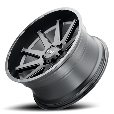 Cast Aluminum Wheels 143 MB 17x9 Matte Black 5 On 127 Bolt Pattern -12 Offset ION Wheels